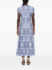 Rebecca Vallance - Blooming Lanterns Embroidered Midi Dress
