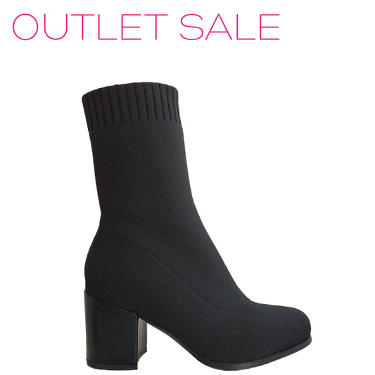 Aqua - Women's Sock Style Ankle Heel Boots