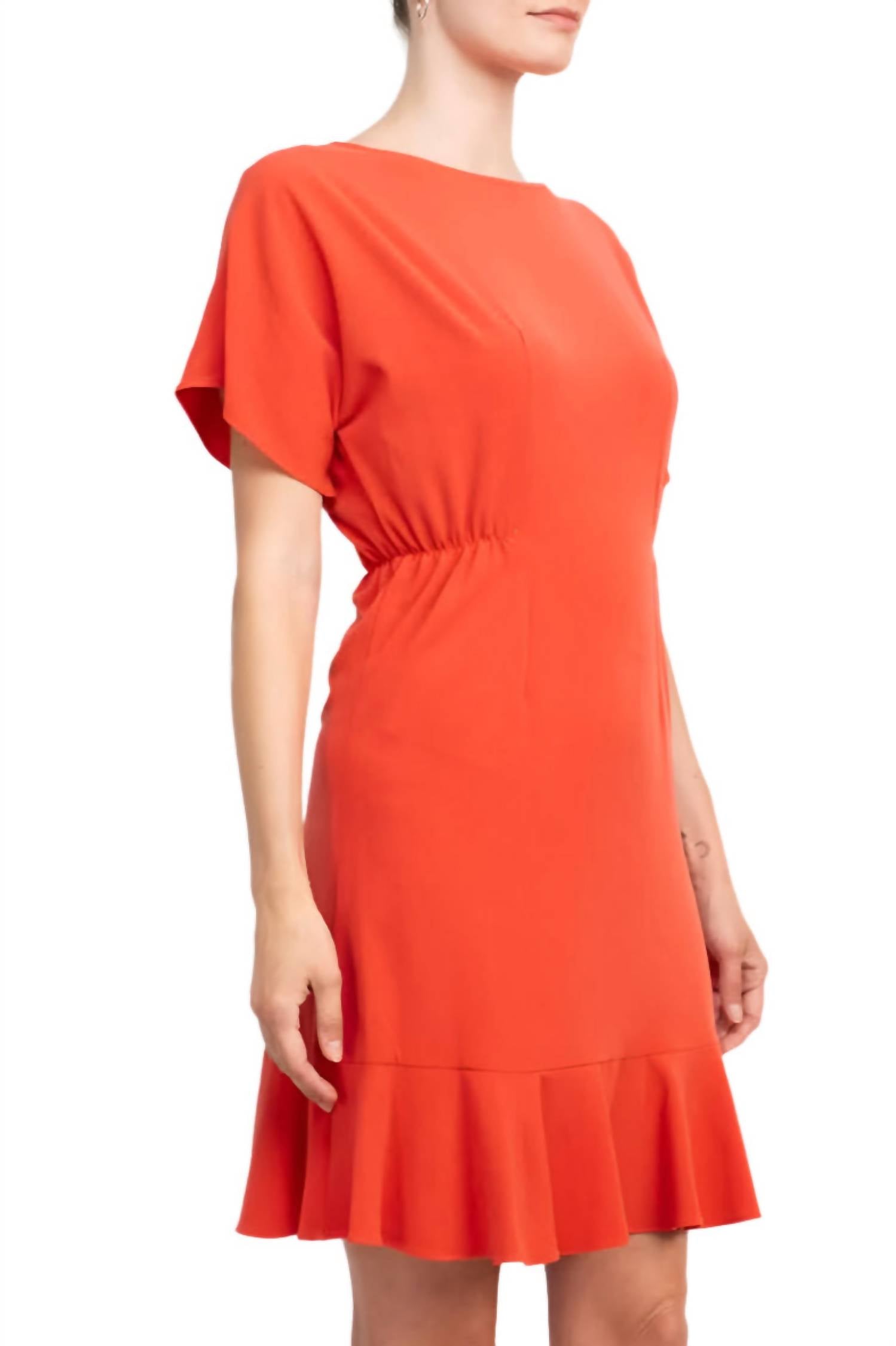 Donna Morgan - Short Sleeve Solid Jersey Dress