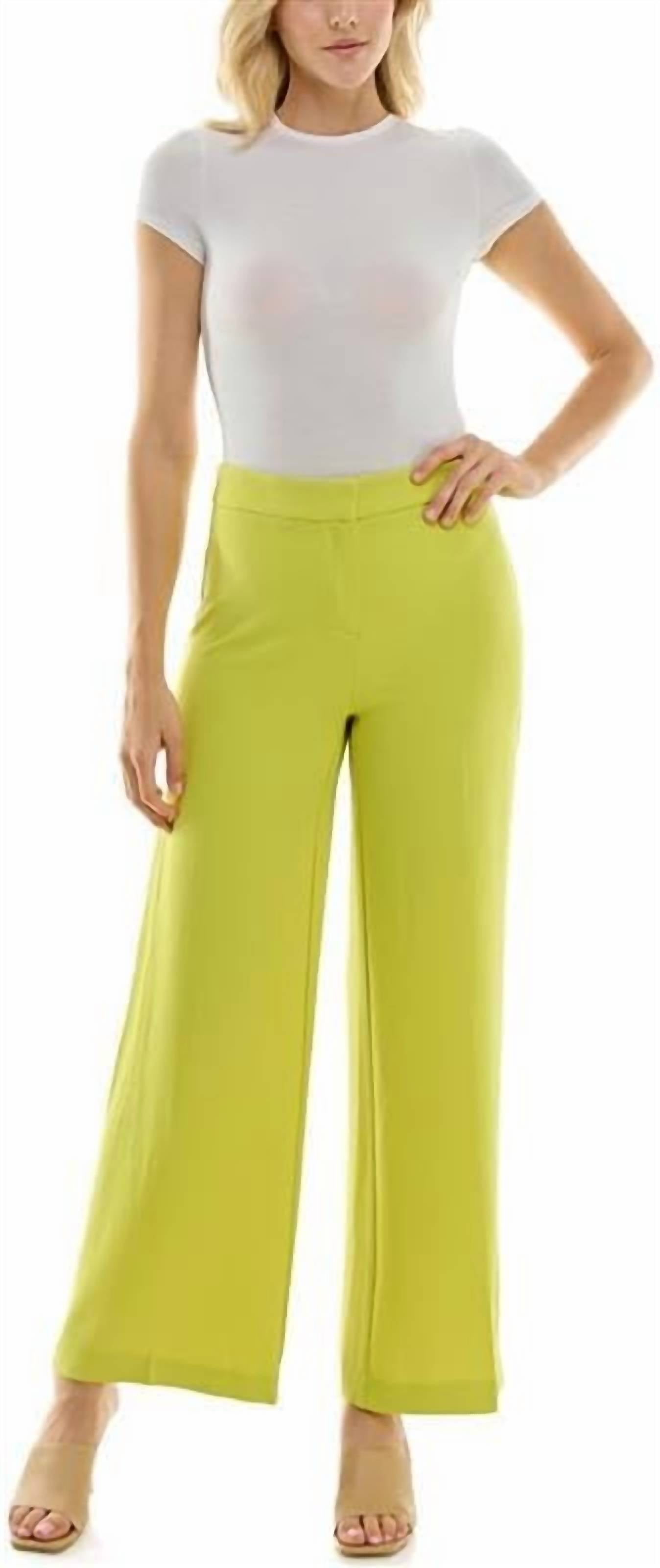 Nanette Lepore - Women's Wide Leg Full Length Crepe Fashion Pant