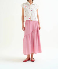Compania Fantastica - Embroidered All Over Print Fruit Shirt