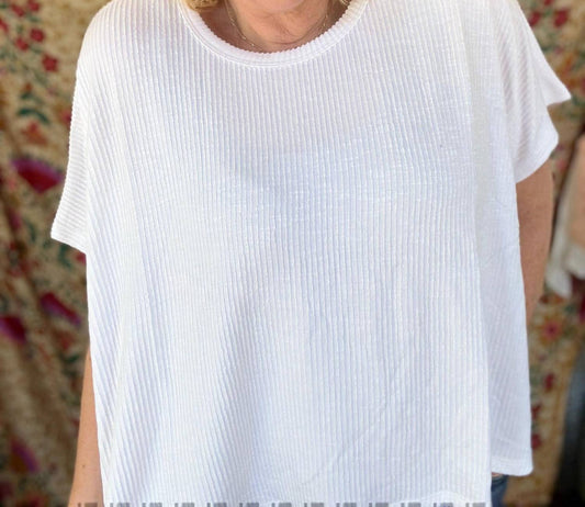 Zenana - Harper Ribbed Striped Top