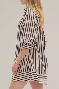 Entro - Striped Seersucker Mini Dress