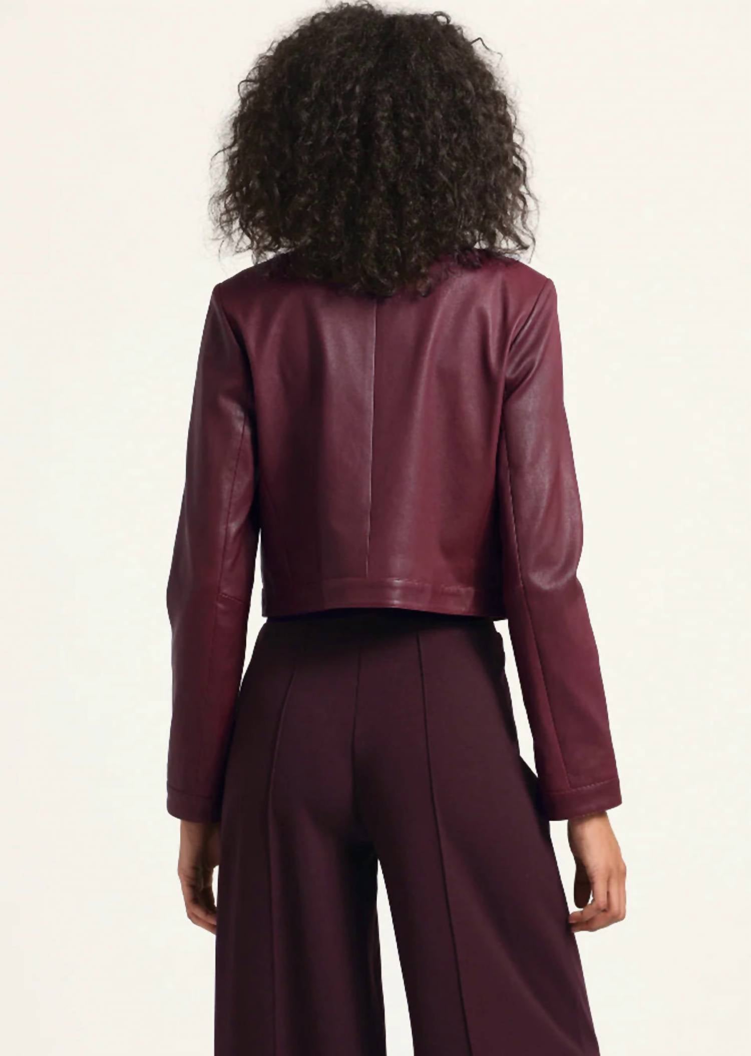 Derek Lam 10 Crosby - Penny Stretch Leather Jacket