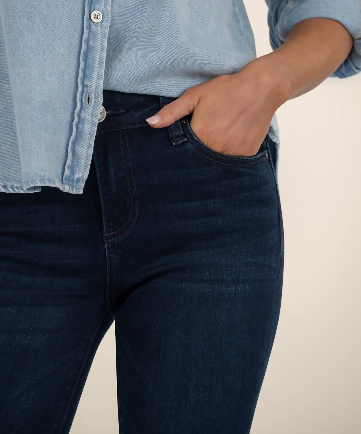Kut From The Kloth - Natalie Mid Rise Flare Bootcut Jeans