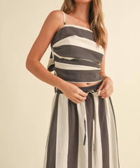 Miou Muse - Wide-stripe Top