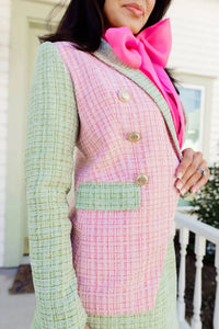 Brianna Cannon - Colorblock Tweed Blazer