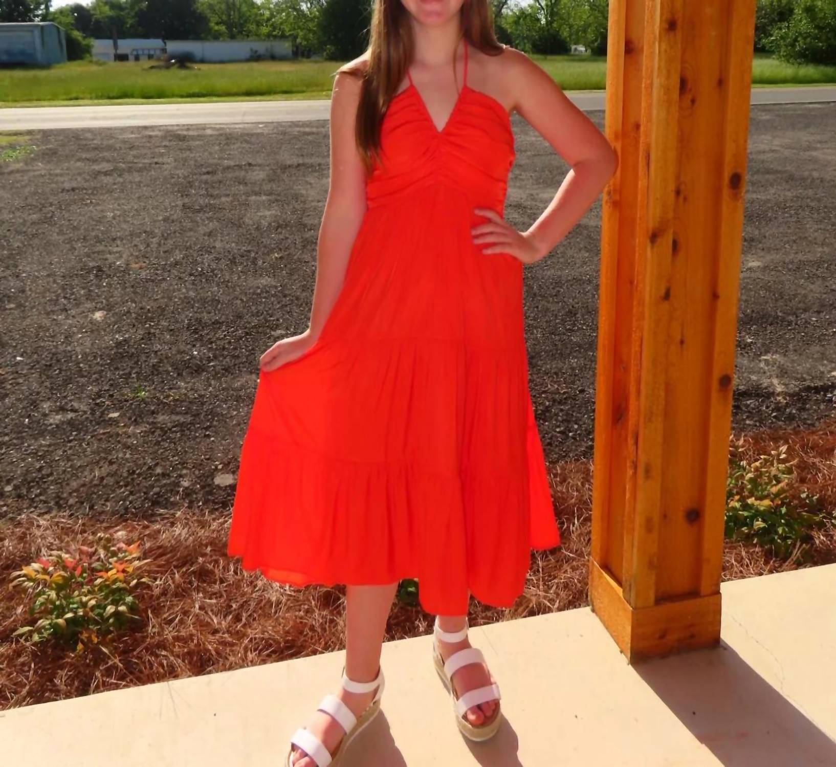 Entro - Hallie Halter Midi Dress