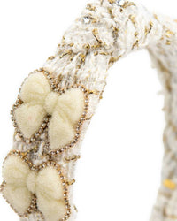 Bari Lynn - Girl's Knot Tweed Bow Headband