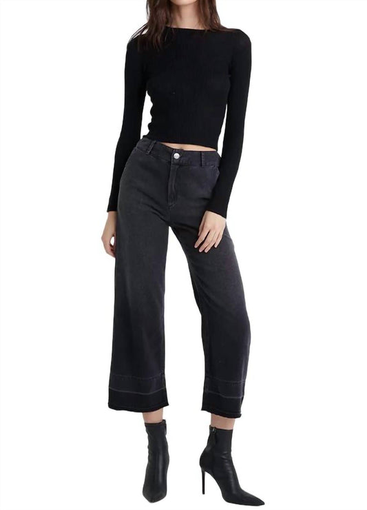 Bella Dahl - Saige Wide Leg Open Hem Crop Pants