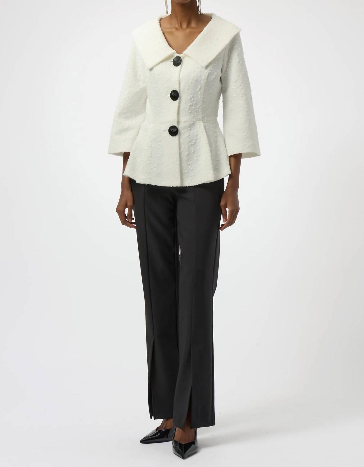 Joseph Ribkoff - Sequined Bouclé Peplum Jacket