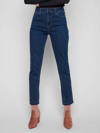 Charlie B - Cuffed Hem Slim 5-pocket Stretch Denim Jeans