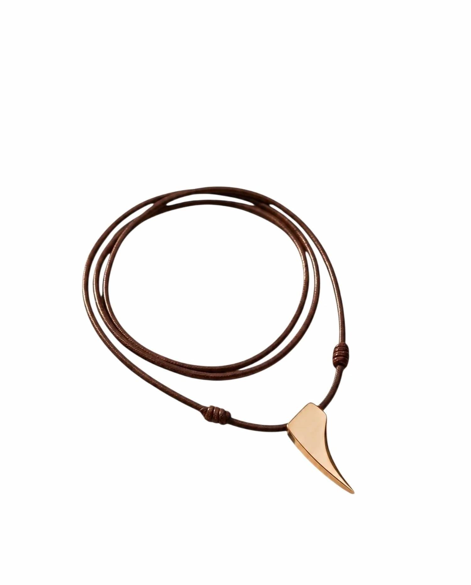 Georgina Jewelry - Men's Signature Leather Necklace