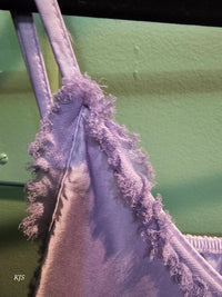 Made In Italy - Women's Silk Cami With Fringe