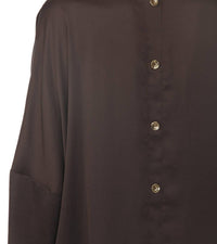 Joseph Ribkoff - Cowl Neck Satin Boxy Tunic Top