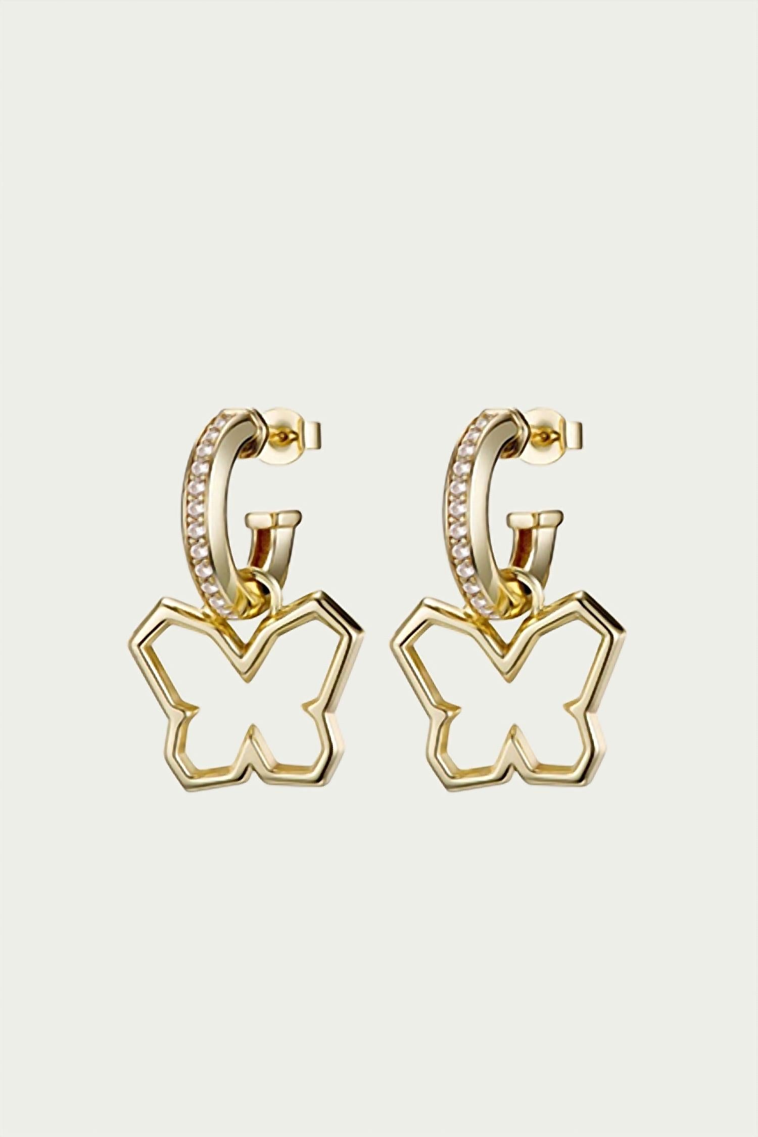 Y2K BUTTERFLY CHARM EARRINGS