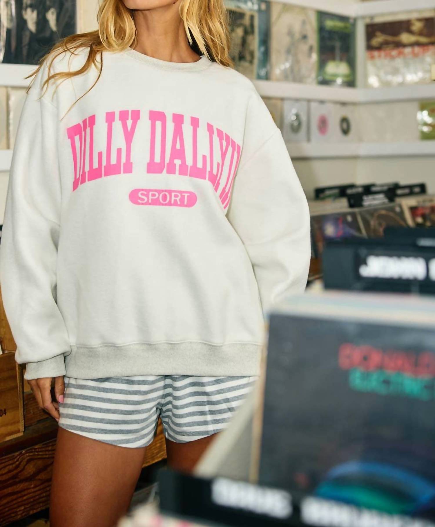Bucketlist - Reversible Oversized Sweatshirt