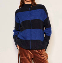 Sundry - Women's Bold Stripe Tunic Sweater