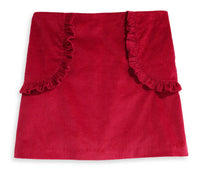 bella bliss Girls Peppa Skirt in red corduroy - kids' skirt