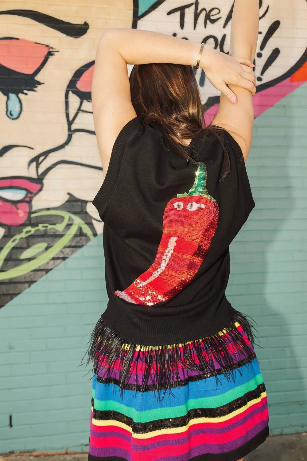 Queen Of Sparkles - Caliente! Feather Tank