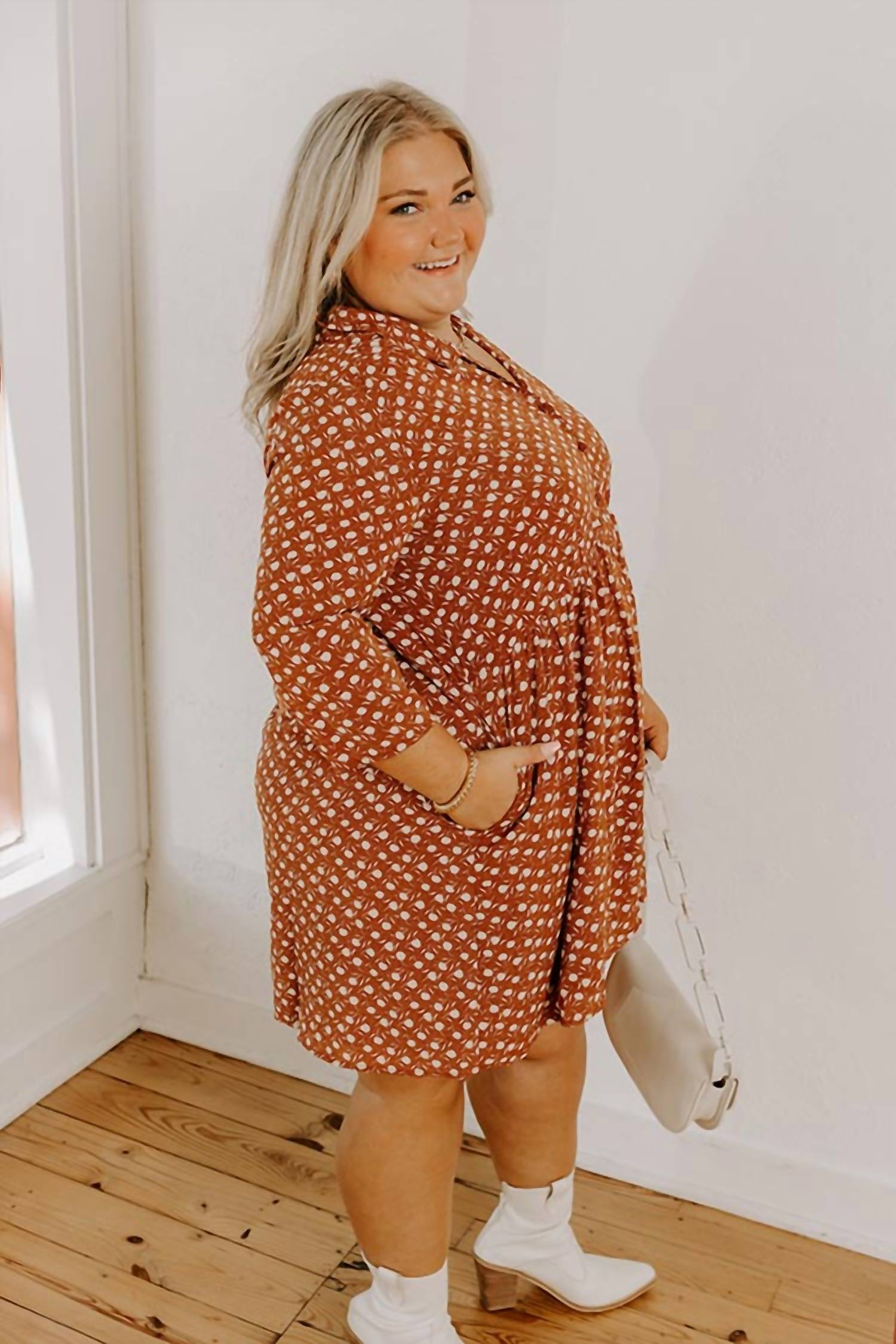 Flawless - Cherry Mood Tunic Dress - Plus