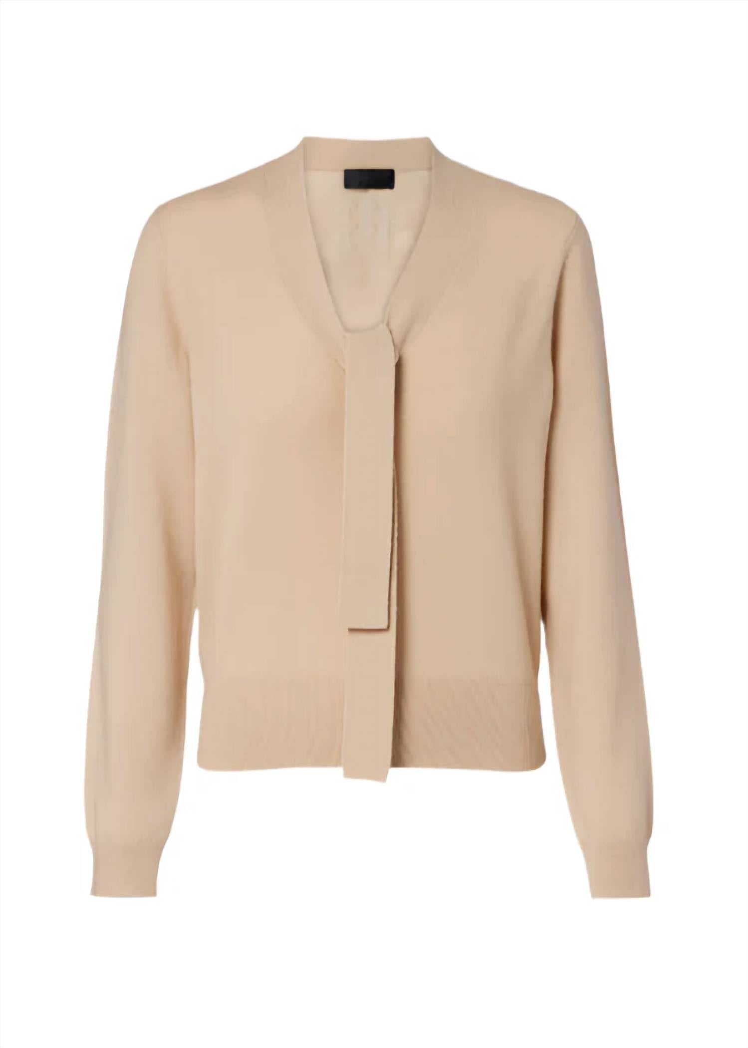 Nili Lotan - Genesis Long Sleeve Neck Tie Sweater