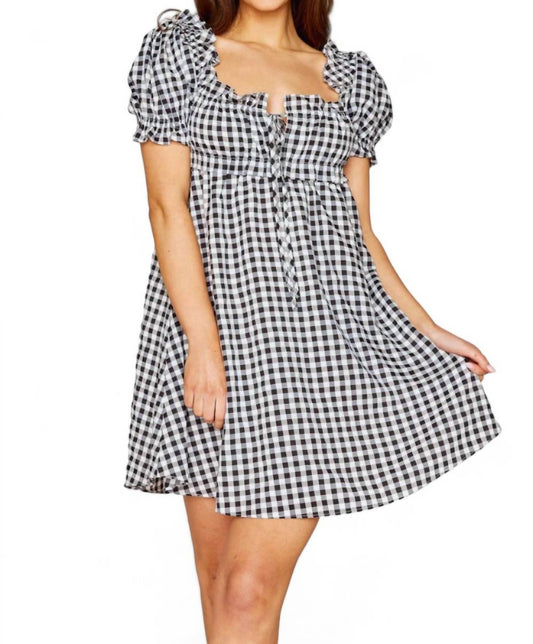 Buddylove - JAC PUFF SLEEVE SHORT DRESS