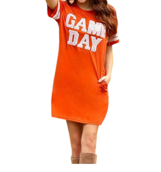 Your Fashion Wholesale - Game Day Sequin Tee Shirt Dress