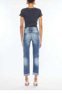 Kancan - Koen High Rise Straight Cuff Jeans