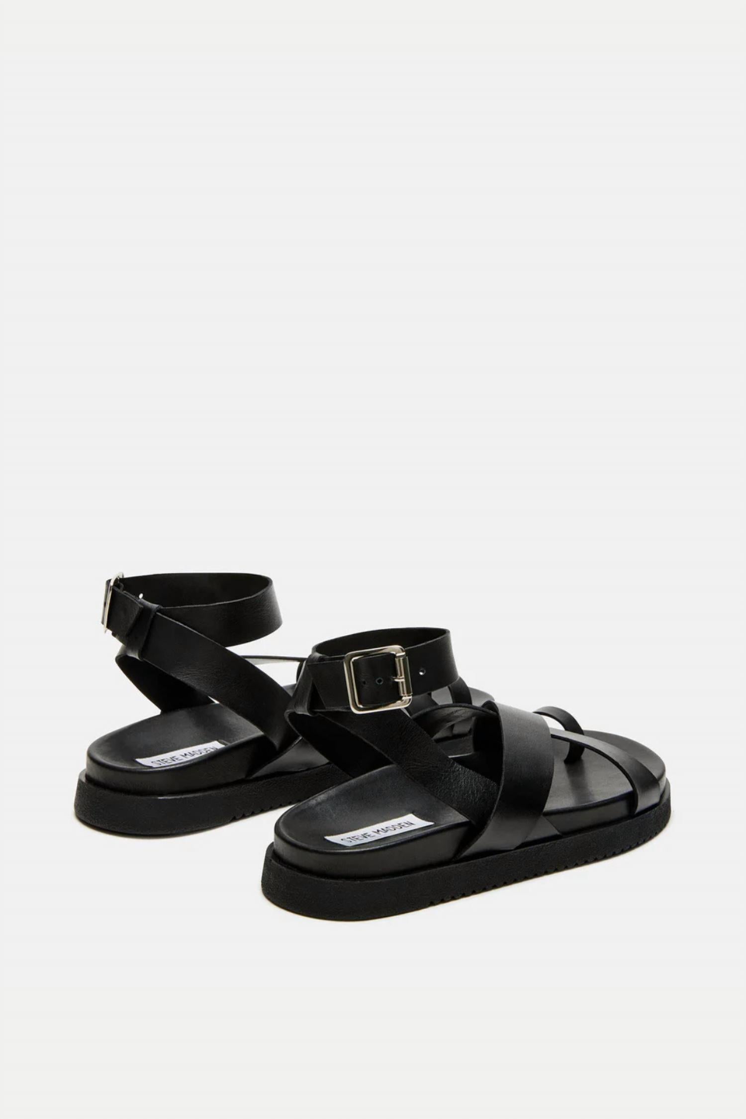 STEVE MADDEN Women's Mira Sandal in black - women's sandal - view 4