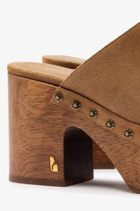 Larroude - Women's Miso Wooden Platform Clogs