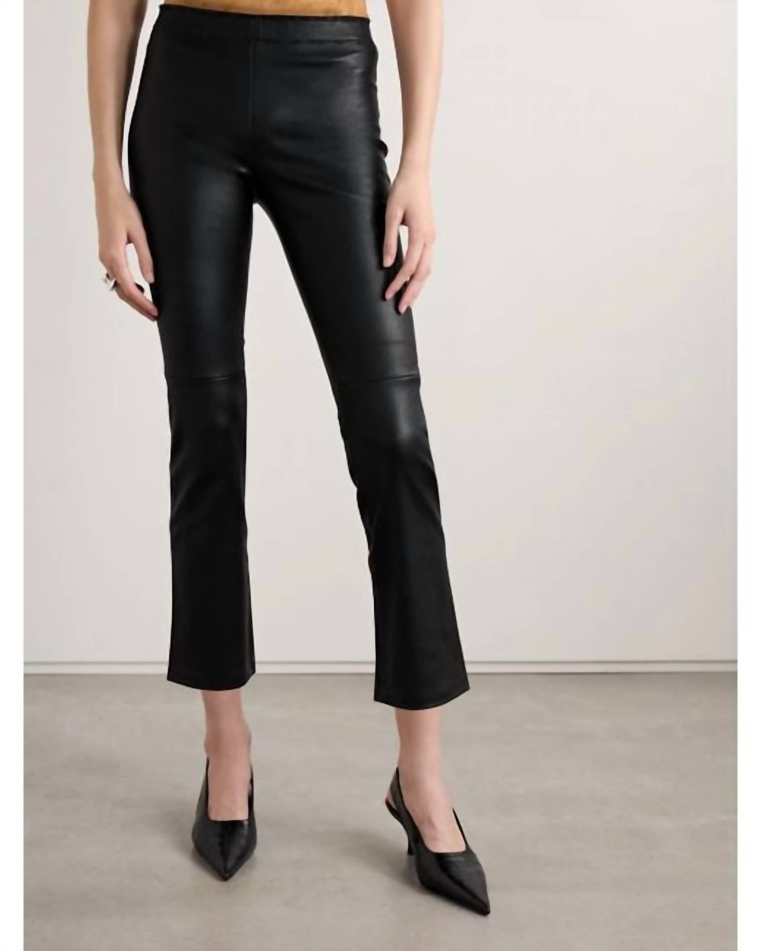 Stouls - Jp Twenty Cropped Leather Flared Pants