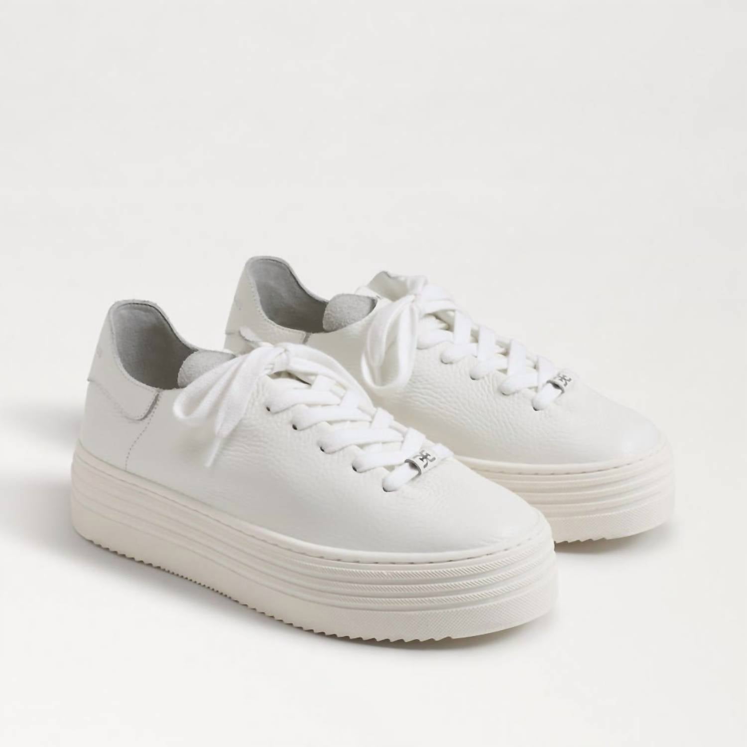 Sam Edelman Women's Pippy Sneaker Shoe in white - women's sneaker