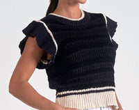 Elan - Ruffle Sleeve Sweater