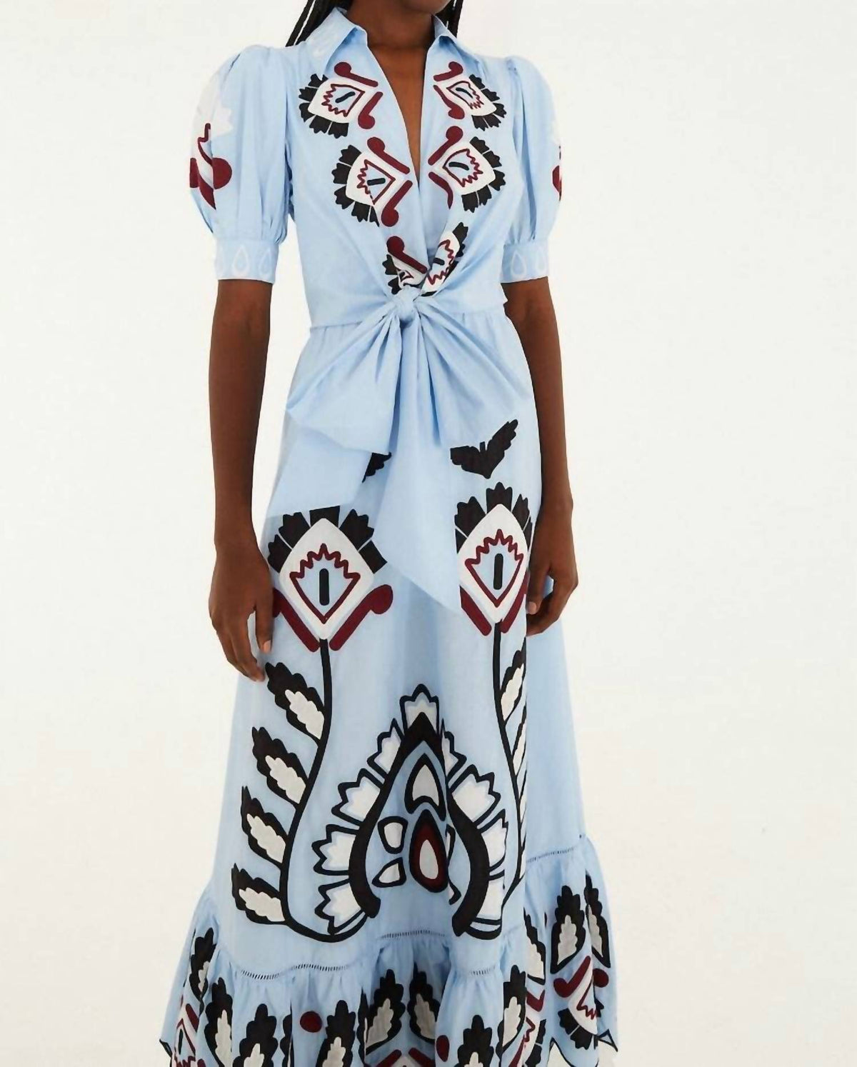Farm Rio - Artisanal Short Sleeve Maxi Dress