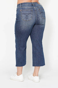 Judy Blue - Women's Kimi Crop Wide Leg Jeans