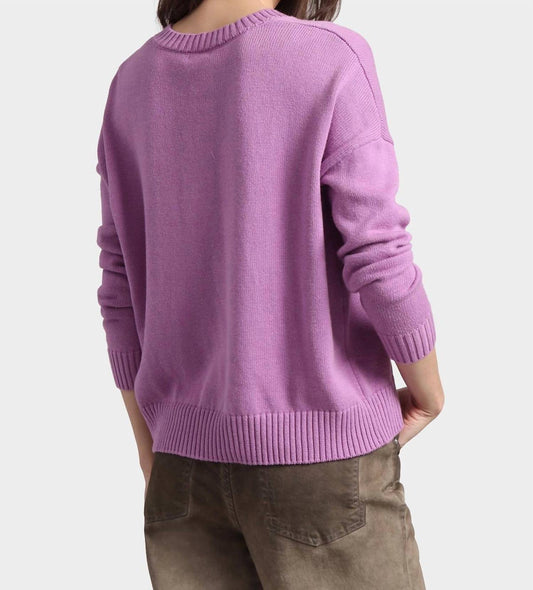 Minnie Rose - Cotton Cashmere Boxy V-neck Sweater