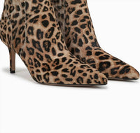 Veronica Beard Women's Lisa Genuine Calf Hair Heel Bootie in leopard - women's shoe - view 5