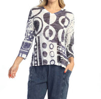 Jess & Jane - Dottie Burnout High Low Top