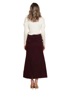 Jessie Liu - Wool Midi Trumpet Skirt