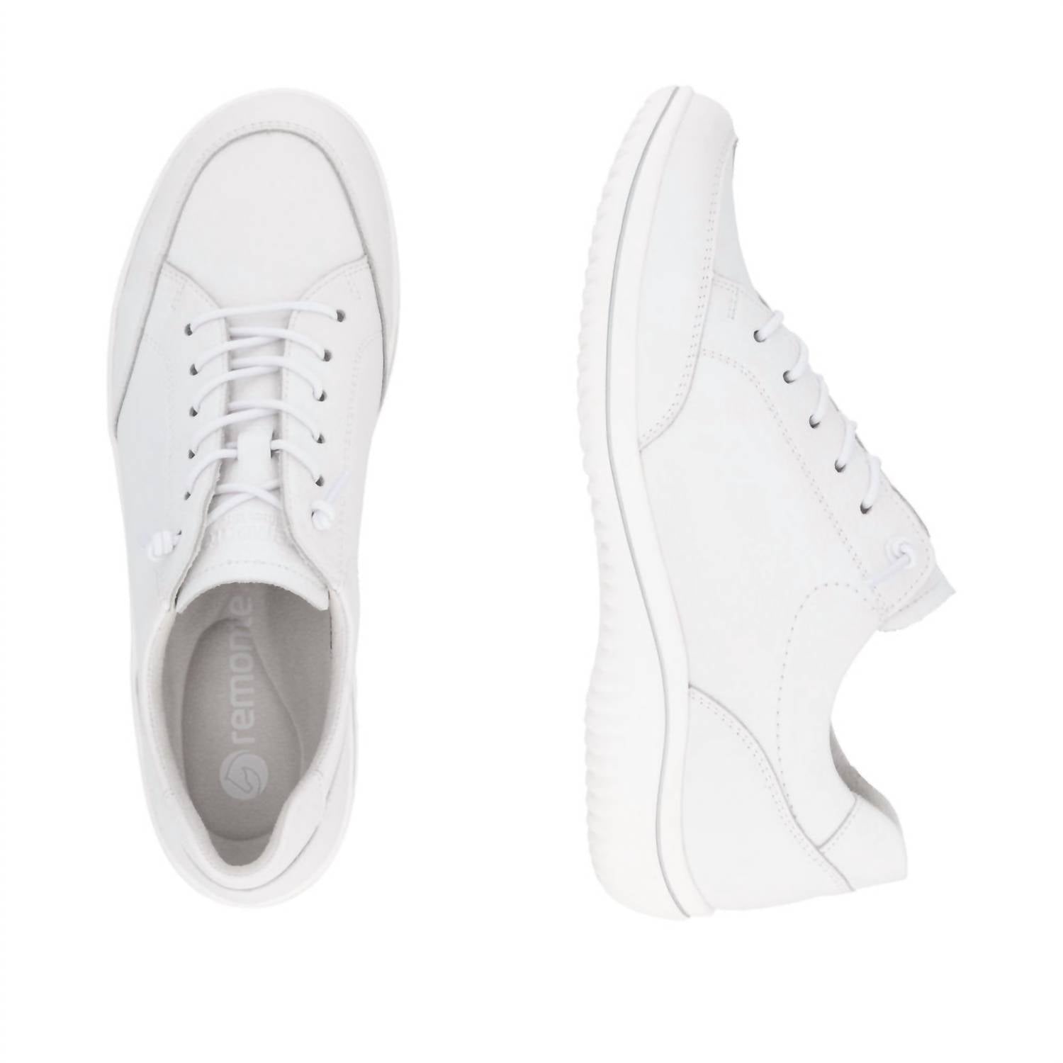 Remonte Women's Louann Leather Sneakers in white - women's sneaker - view 7