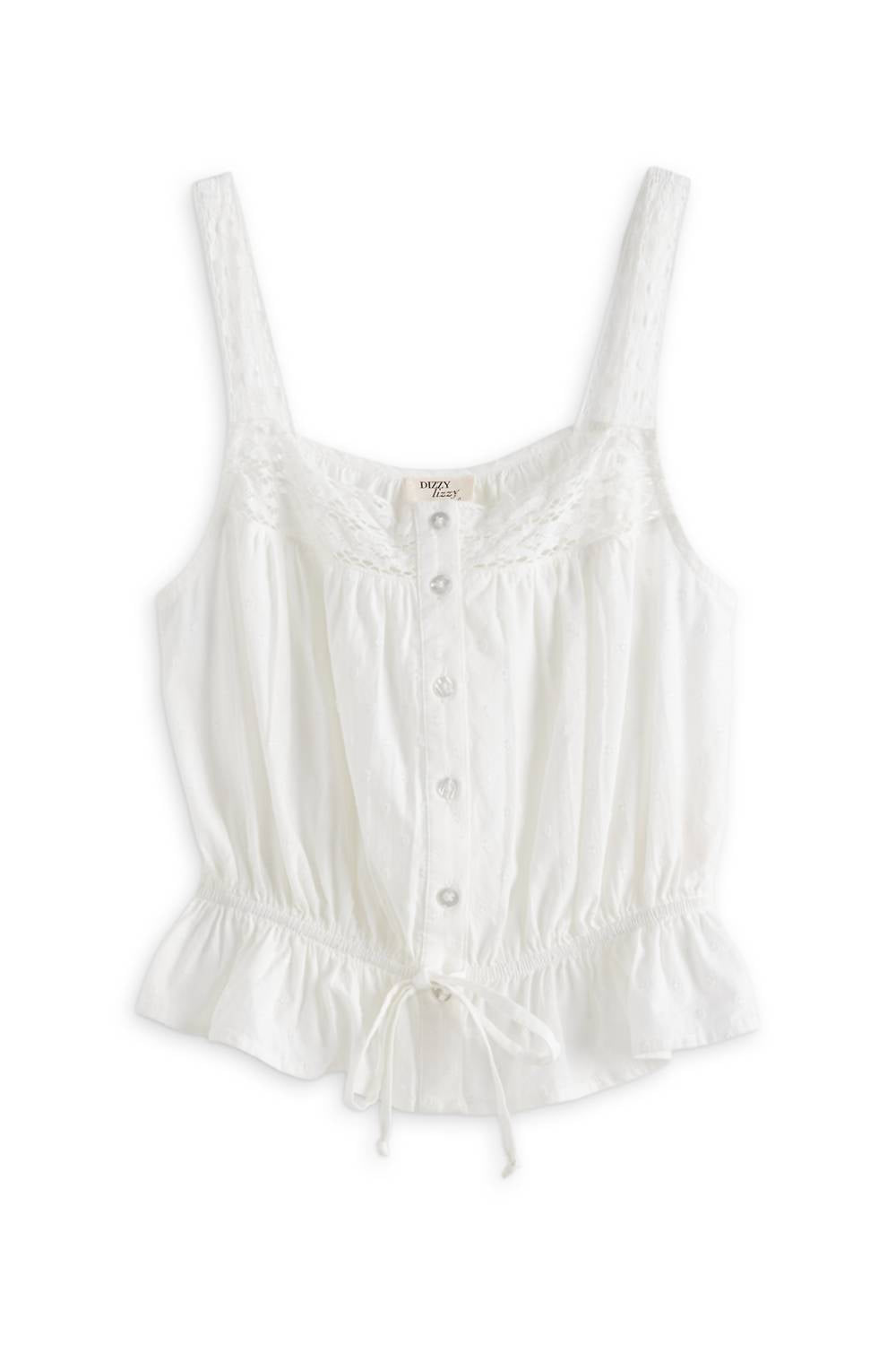 Dizzy-Lizzie - Women's Lucille Crochet Trim Tank