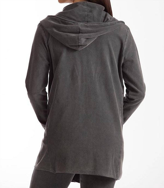 Monica Hooded Draped Cardigan