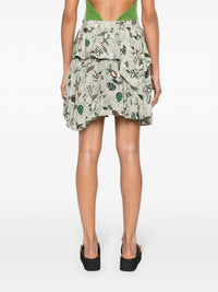 Ulla Johnson Keira Skirt in botanical mist - women's skirt - alternate view