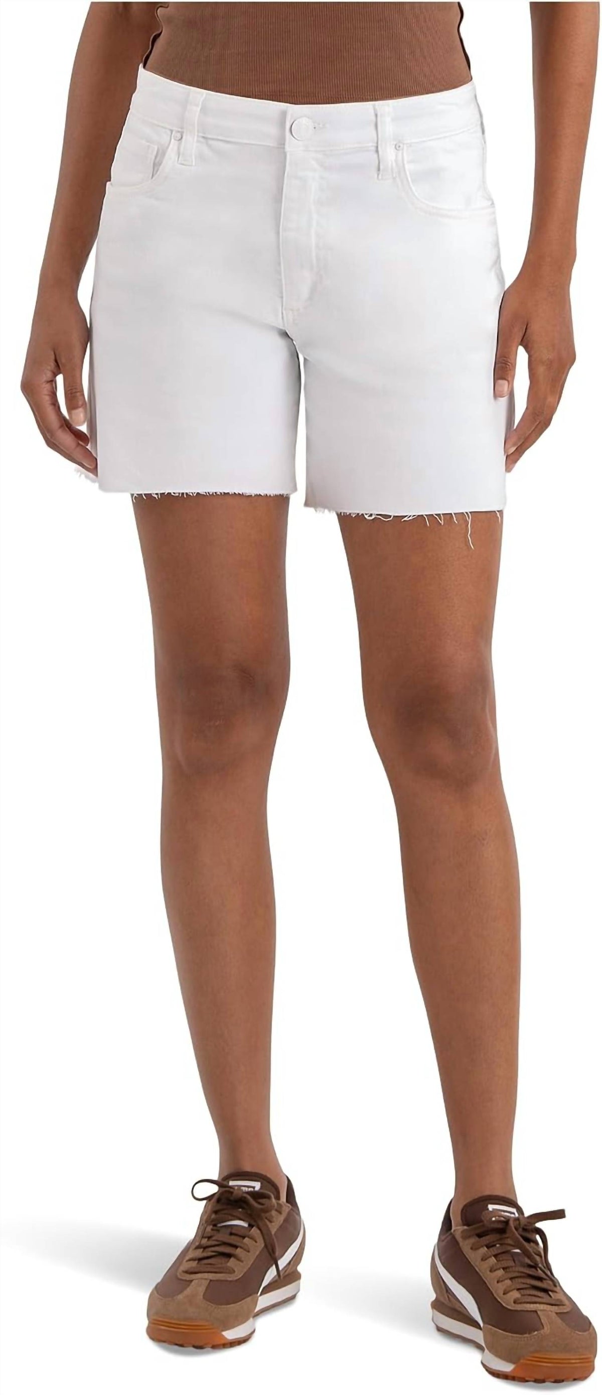 Kut From The Kloth - Hailey High Rise Short With Raw Hem