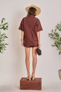 English Factory - The Midnight Lace Linen Shirt