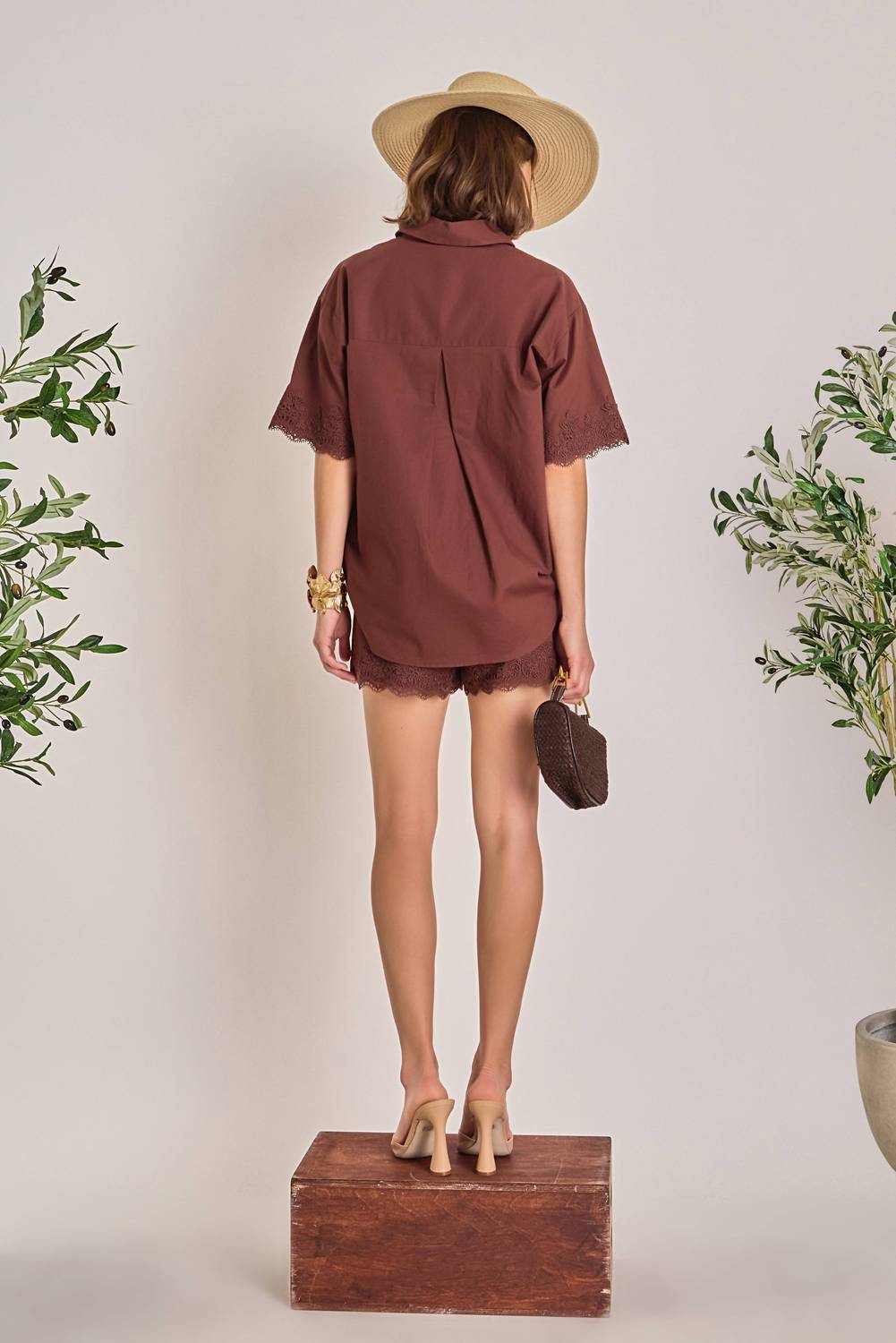 English Factory - The Midnight Lace Linen Shirt