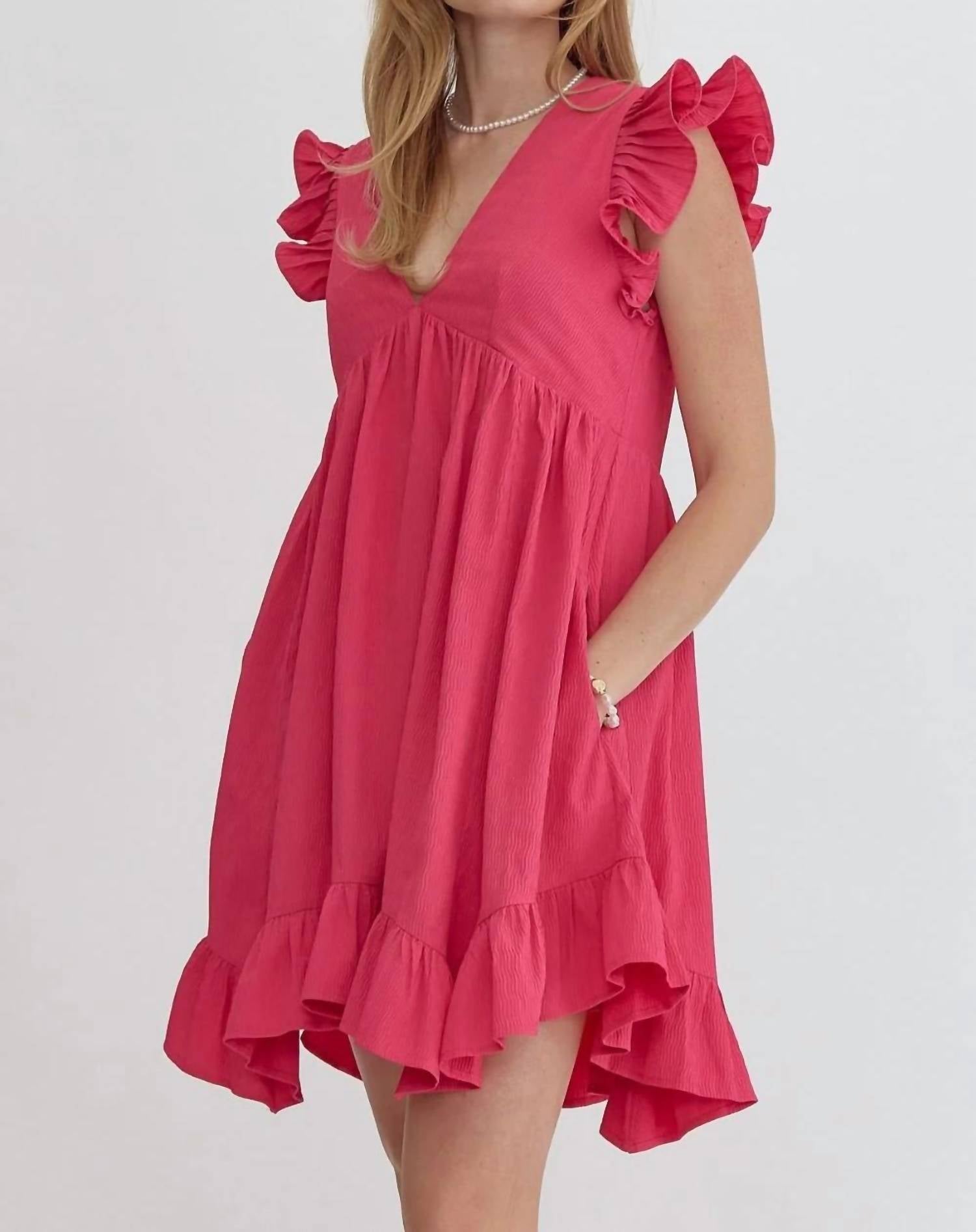 Entro - Ruffle Babydoll Dress