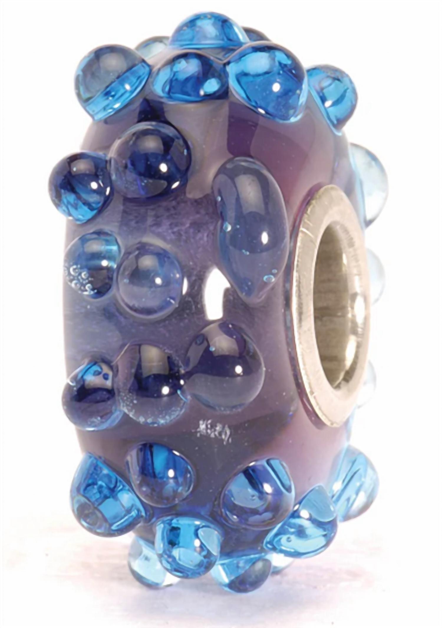 Trollbeads Women's Fizz Glass Bead Charm in blue - women's accessory