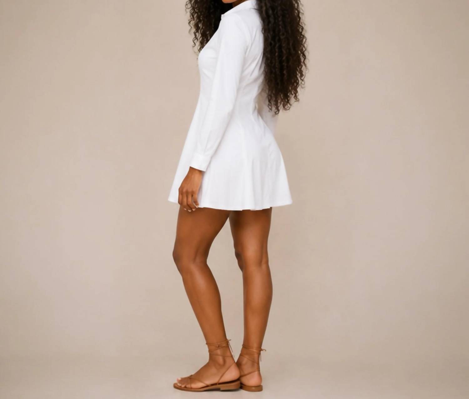 Tcec - Ladonna Tailored Shirt Mini Dress